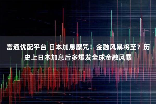 富通优配平台 日本加息魔咒！金融风暴将至？历史上日本加息后多爆发全球金融风暴